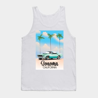 Sonoma, California Travel poster Tank Top